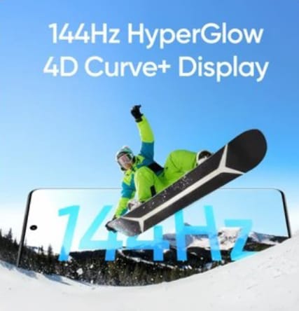 144Hz display best screen smartphone 4D curve display